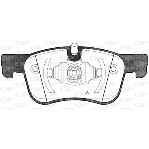 Sada brzdových platničiek kotúčovej brzdy OPEN PARTS BPA1580.00