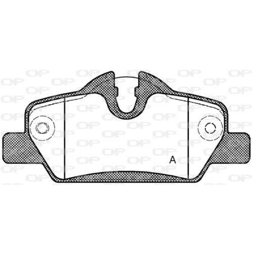 Sada brzdových platničiek kotúčovej brzdy OPEN PARTS BPA1600.00