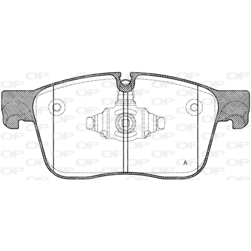 Sada brzdových platničiek kotúčovej brzdy OPEN PARTS BPA1683.00