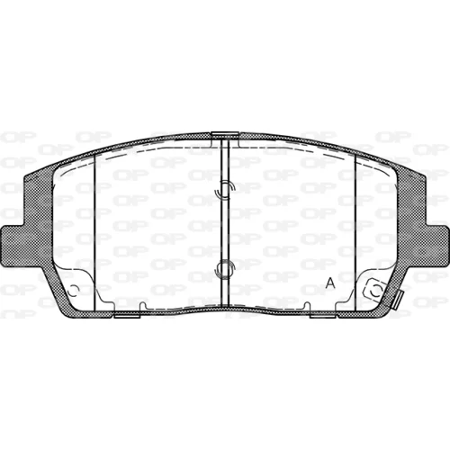Sada brzdových platničiek kotúčovej brzdy OPEN PARTS BPA1880.02