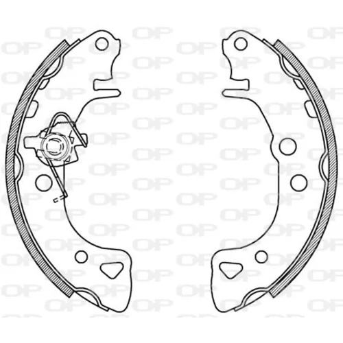 Sada brzdových čeľustí OPEN PARTS BSA2060.00