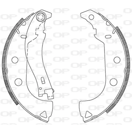 Sada brzdových čeľustí OPEN PARTS BSA2092.00