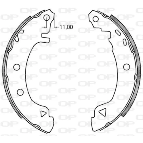 Sada brzdových čeľustí OPEN PARTS BSA2099.00