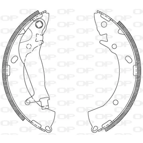 Sada brzdových čeľustí OPEN PARTS BSA2113.00