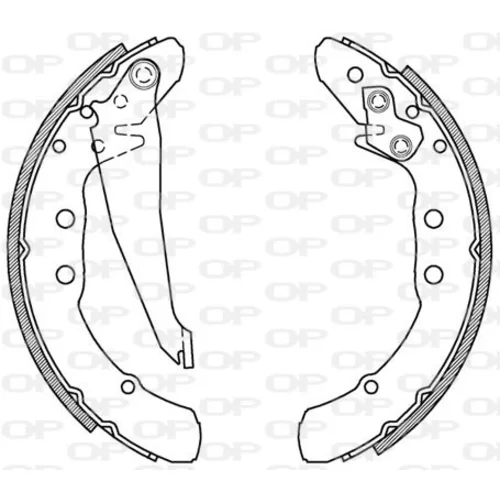 Sada brzdových čeľustí OPEN PARTS BSA2150.00