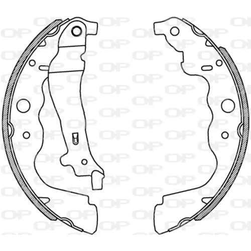 Sada brzdových čeľustí OPEN PARTS BSA2229.00