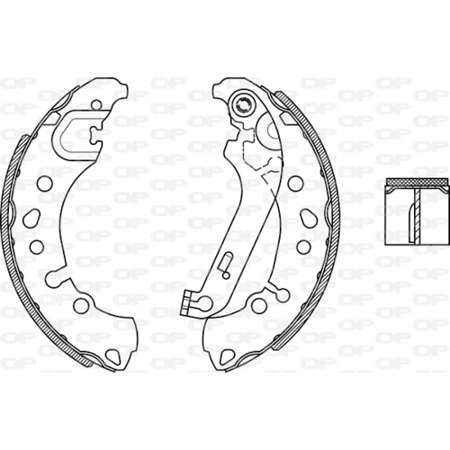 Sada brzdových čeľustí OPEN PARTS BSA2279.00