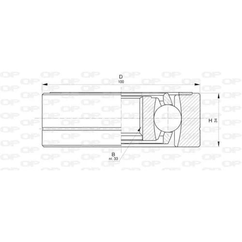 Sada kĺbov hnacieho hriadeľa OPEN PARTS CVJ5795.20