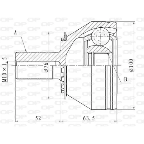 Sada kĺbov hnacieho hriadeľa OPEN PARTS CVJ5840.10
