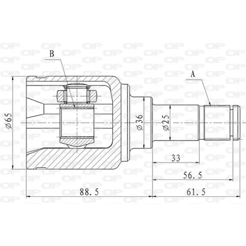 Sada kĺbov hnacieho hriadeľa OPEN PARTS CVJ5854.20