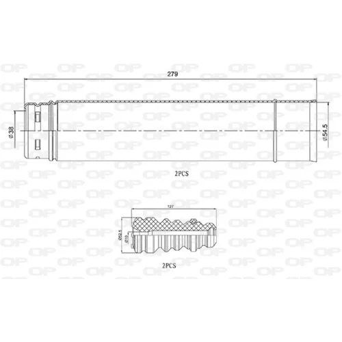 Ochranná sada tlmiča proti prachu OPEN PARTS DCK5100.04