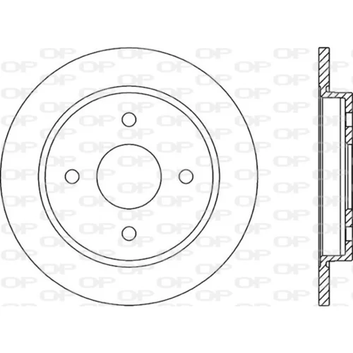 Brzdový kotúč OPEN PARTS BDA1165.10