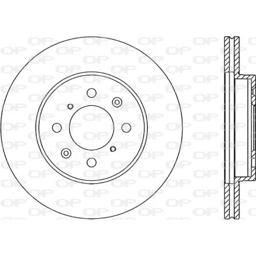 Brzdový kotúč OPEN PARTS BDA1215.20