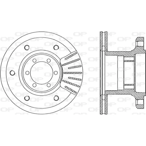 Brzdový kotúč OPEN PARTS BDA1848.20