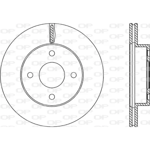 Brzdový kotúč OPEN PARTS BDA2216.20