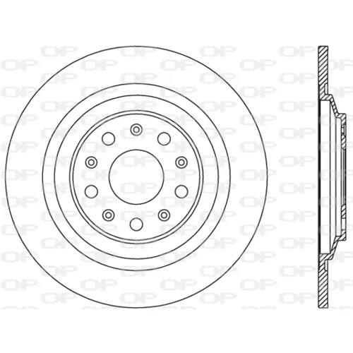 Brzdový kotúč OPEN PARTS BDA2835.10