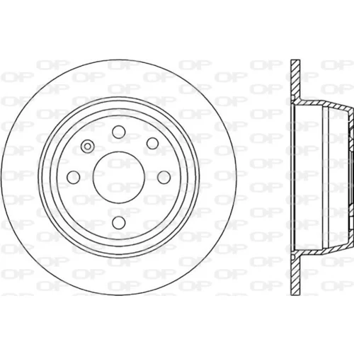 Brzdový kotúč BDR1416.10 (OPEN PARTS)