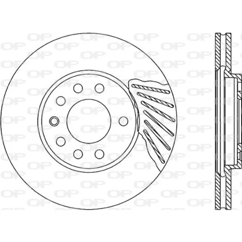 Brzdový kotúč OPEN PARTS BDR1808.20