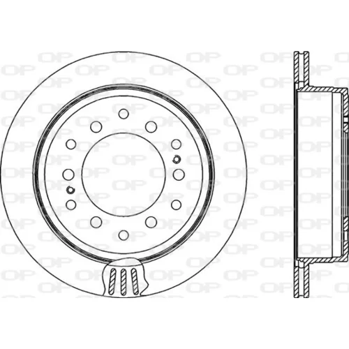 Brzdový kotúč OPEN PARTS BDR2136.20