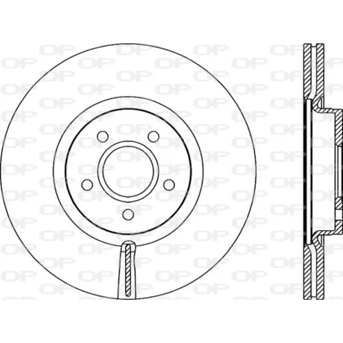 Brzdový kotúč OPEN PARTS BDR2154.20