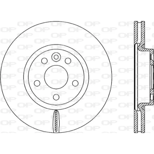 Brzdový kotúč OPEN PARTS BDR2304.20