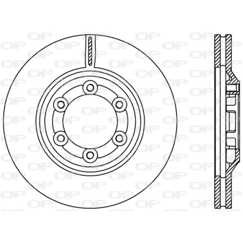Brzdový kotúč OPEN PARTS BDR2428.20