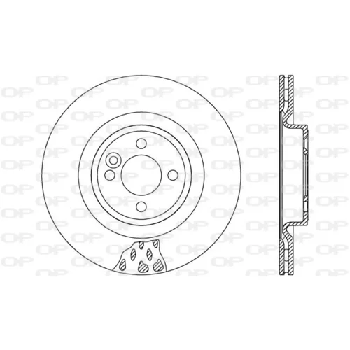Brzdový kotúč OPEN PARTS BDR2612.20