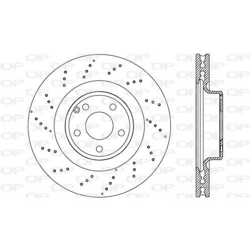 Brzdový kotúč OPEN PARTS BDR2682.20