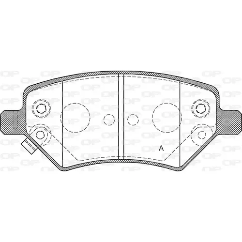 Sada brzdových platničiek kotúčovej brzdy OPEN PARTS BPA0003.02
