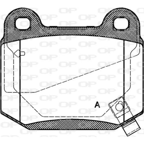 Sada brzdových platničiek kotúčovej brzdy OPEN PARTS BPA0014.52