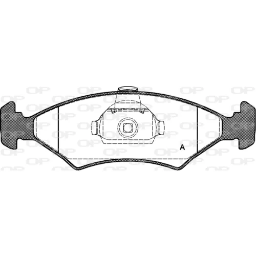 Sada brzdových platničiek kotúčovej brzdy OPEN PARTS BPA0119.10