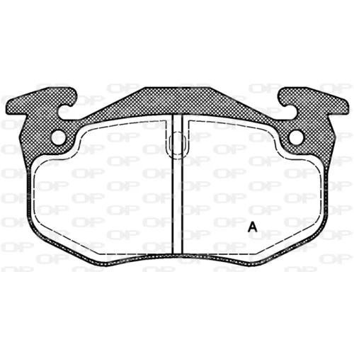 Sada brzdových platničiek kotúčovej brzdy OPEN PARTS BPA0144.50