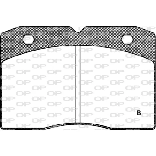 Sada brzdových platničiek kotúčovej brzdy BPA0211.04 (OPEN PARTS) - obr. 1