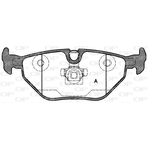 Sada brzdových platničiek kotúčovej brzdy OPEN PARTS BPA0265.40