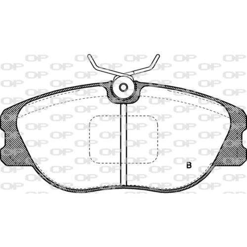 Sada brzdových platničiek kotúčovej brzdy BPA0305.02 (OPEN PARTS) - obr. 1