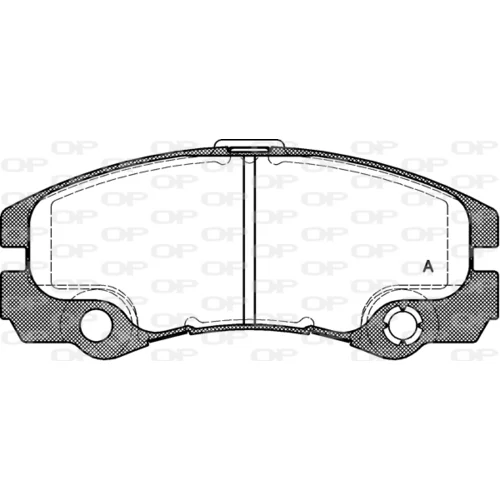 Sada brzdových platničiek kotúčovej brzdy OPEN PARTS BPA0425.32