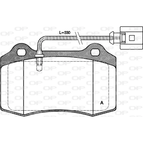 Sada brzdových platničiek kotúčovej brzdy OPEN PARTS BPA0434.01