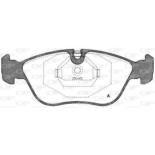 Sada brzdových platničiek kotúčovej brzdy OPEN PARTS BPA0446.00