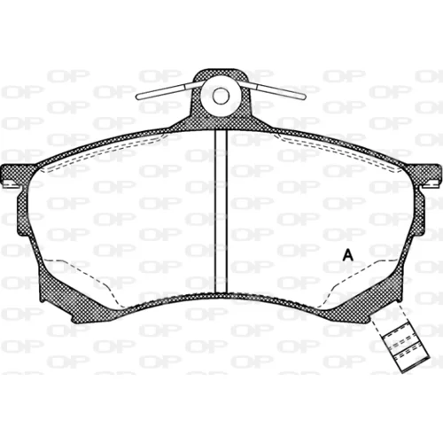 Sada brzdových platničiek kotúčovej brzdy OPEN PARTS BPA0582.00