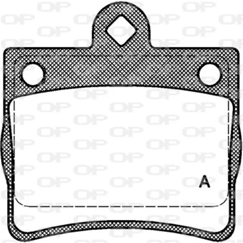 Sada brzdových platničiek kotúčovej brzdy OPEN PARTS BPA0630.00