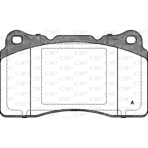 Sada brzdových platničiek kotúčovej brzdy OPEN PARTS BPA0666.10
