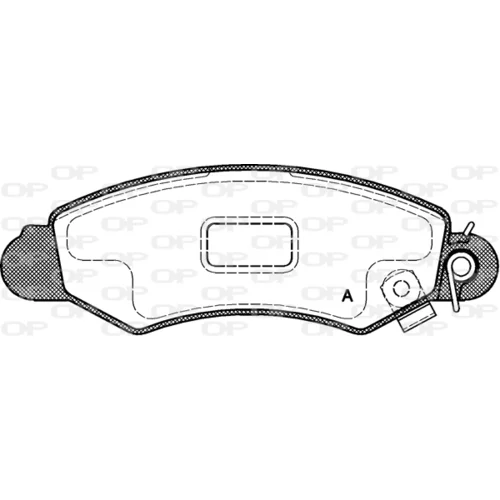 Sada brzdových platničiek kotúčovej brzdy OPEN PARTS BPA0702.02