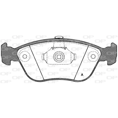 Sada brzdových platničiek kotúčovej brzdy OPEN PARTS BPA0722.00
