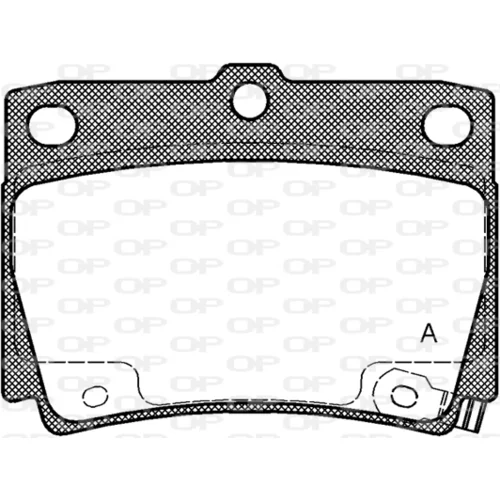 Sada brzdových platničiek kotúčovej brzdy OPEN PARTS BPA0750.02