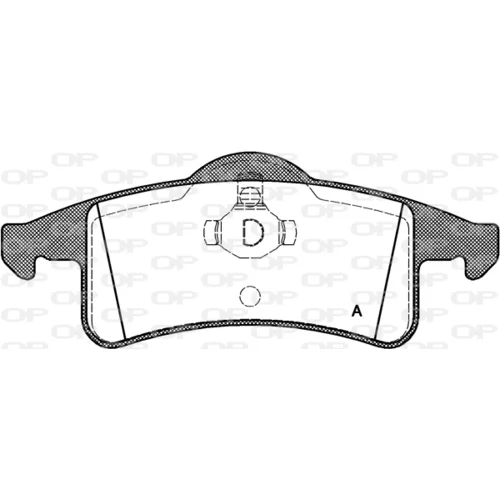 Sada brzdových platničiek kotúčovej brzdy OPEN PARTS BPA0758.00