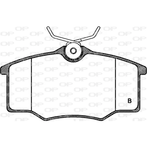 Sada brzdových platničiek kotúčovej brzdy BPA0846.00 (OPEN PARTS) - obr. 1