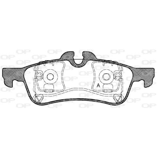 Sada brzdových platničiek kotúčovej brzdy OPEN PARTS BPA0862.00