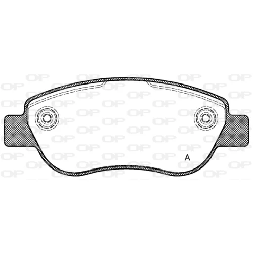 Sada brzdových platničiek kotúčovej brzdy OPEN PARTS BPA1069.00