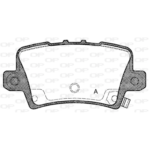 Sada brzdových platničiek kotúčovej brzdy OPEN PARTS BPA1206.02