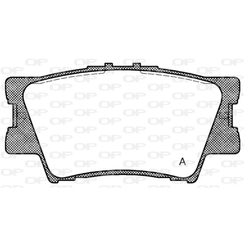 Sada brzdových platničiek kotúčovej brzdy OPEN PARTS BPA1231.00